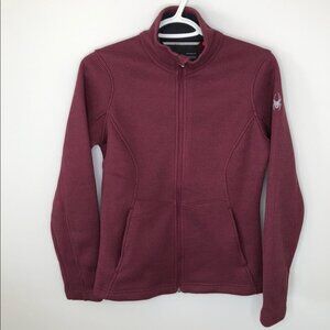 SPYDER Endure Maroon Full Zip Stryke Fleece Jacket Size  Small